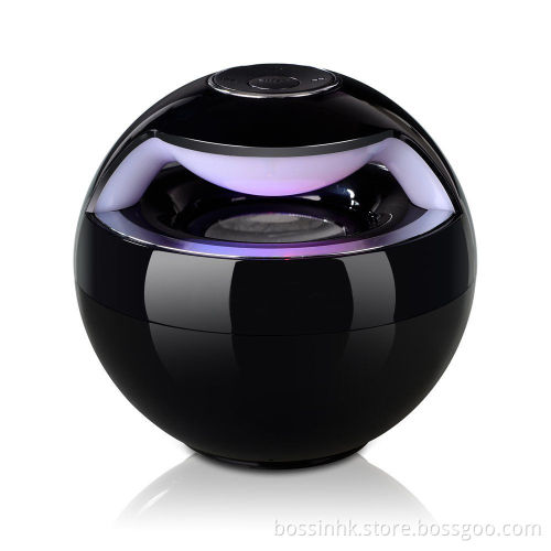 Portable Ball Mini Wireless Bluetooth Speaker with Aux USB MP3 Colorful LED Flash (Bn-120)